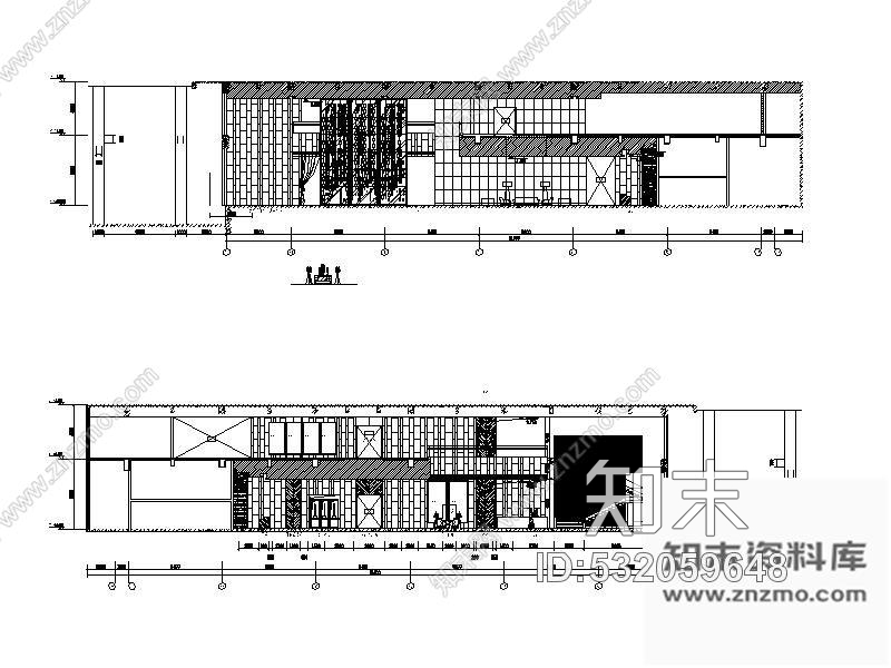 施工图某酒店电梯厅装修图(含效果)cad施工图下载【ID:532059648】