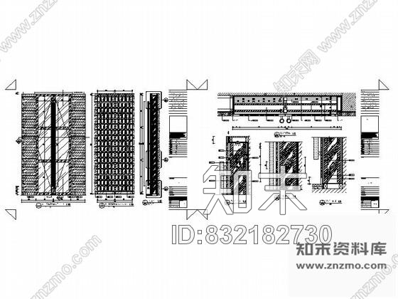 图块/节点休息室酒柜详图cad施工图下载【ID:832182730】