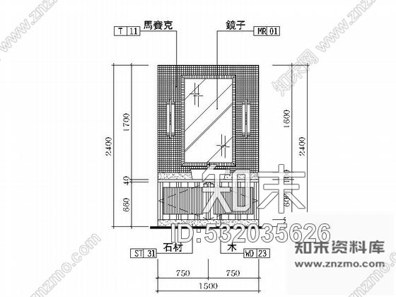 施工图江苏超五星级酒店豪华客房装修施工图cad施工图下载【ID:532035626】