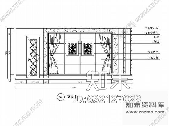 施工图某欧式娱乐会所包房12装修图cad施工图下载【ID:632127029】