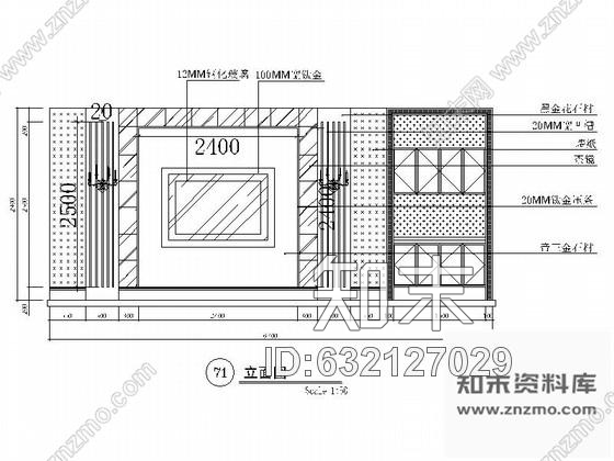 施工图某欧式娱乐会所包房12装修图cad施工图下载【ID:632127029】