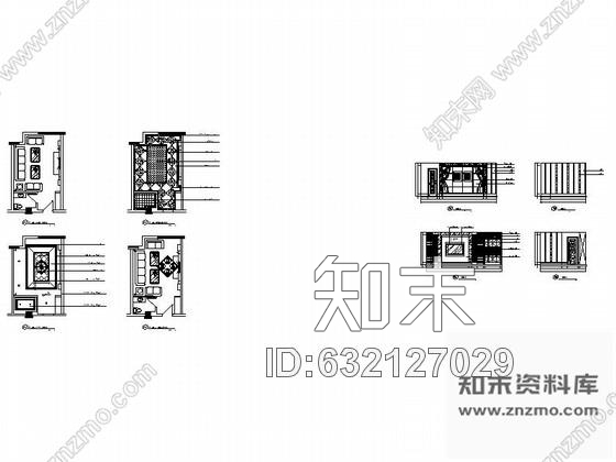 施工图某欧式娱乐会所包房12装修图cad施工图下载【ID:632127029】