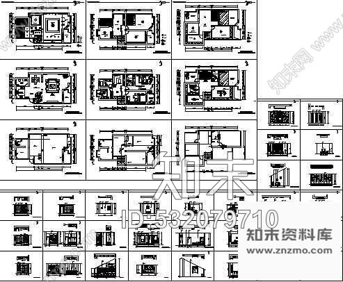 施工图某售楼处装修设计图cad施工图下载【ID:532079710】