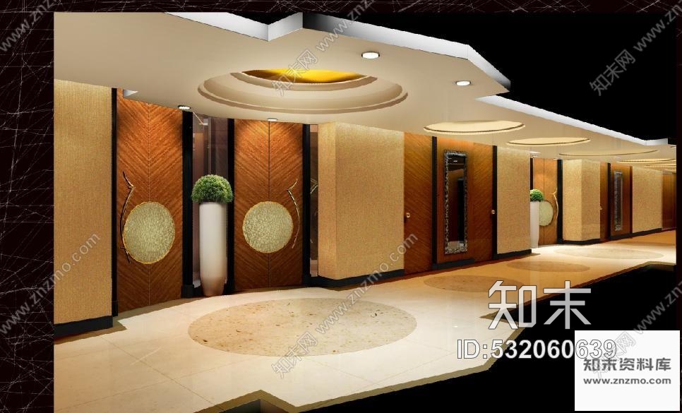 施工图山西某商务酒店装修图(含效果)cad施工图下载【ID:532060639】
