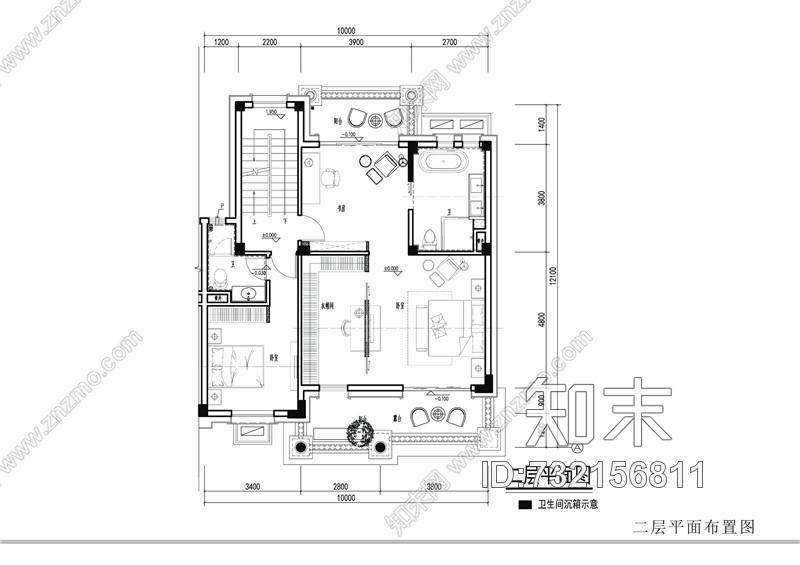 碧桂园址山BJ260(3S)右户别墅样板房cad施工图下载【ID:732156811】