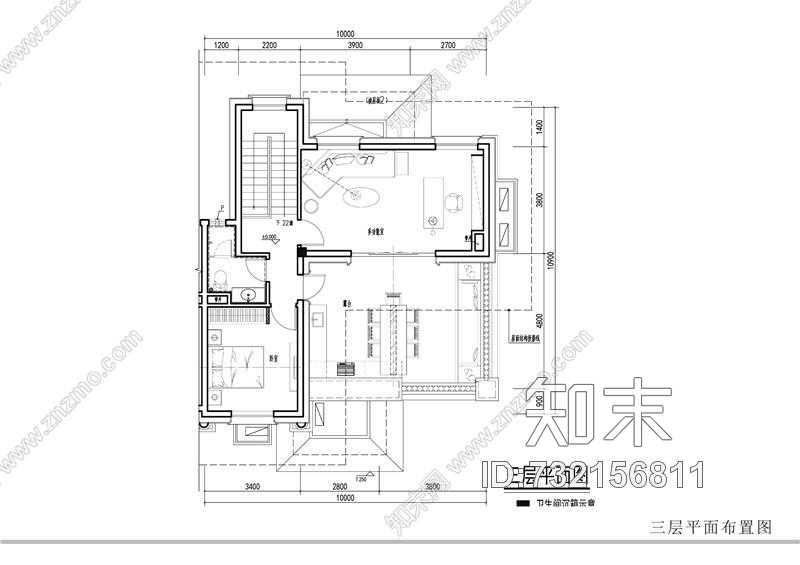 碧桂园址山BJ260(3S)右户别墅样板房cad施工图下载【ID:732156811】