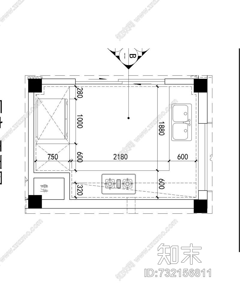 碧桂园址山BJ260(3S)右户别墅样板房cad施工图下载【ID:732156811】