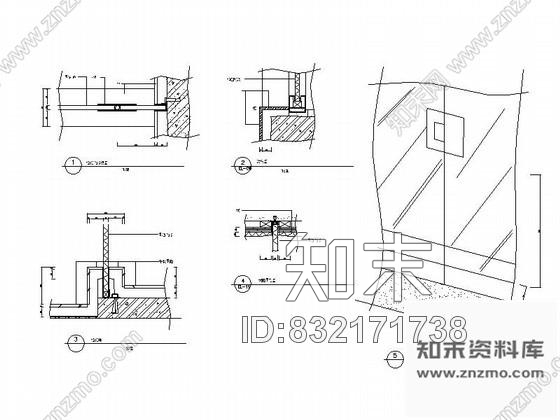 图块/节点地面物料收口CAD大样图下载cad施工图下载【ID:832171738】