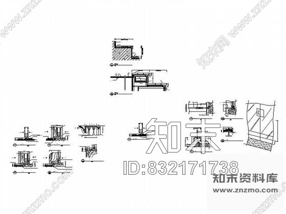 图块/节点地面物料收口CAD大样图下载cad施工图下载【ID:832171738】