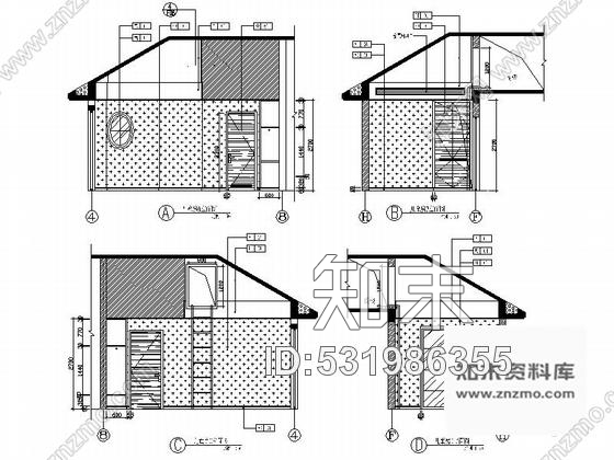 施工图武汉精品现代临湖双层别墅装修施工图cad施工图下载【ID:531986355】