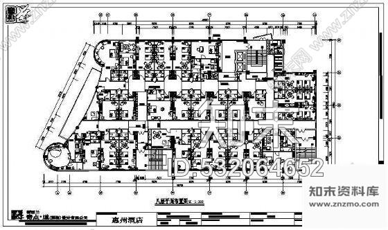 施工图惠州酒店装修图cad施工图下载【ID:532064652】