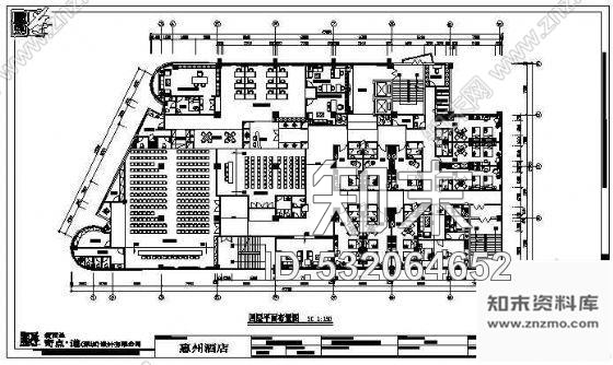施工图惠州酒店装修图cad施工图下载【ID:532064652】