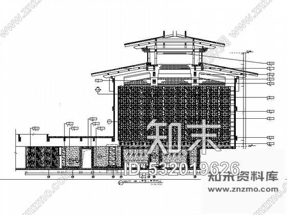 施工图西藏超大气西部民族风情酒店大堂及大堂吧施工图含效果图cad施工图下载【ID:532019626】