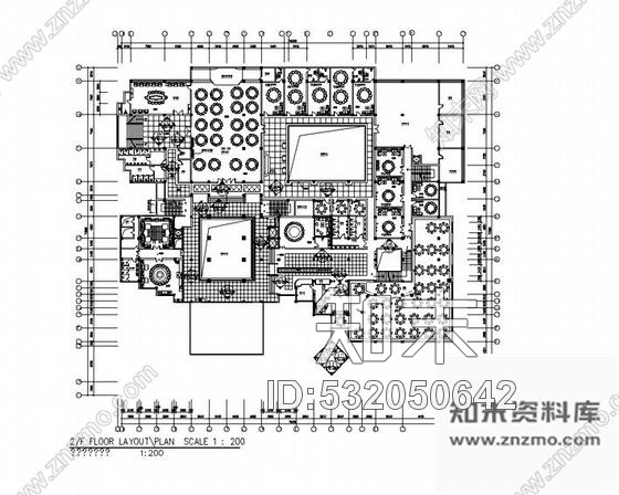 青岛某星级酒店平面图施工图下载【ID:532050642】