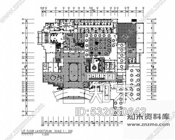 青岛某星级酒店平面图施工图下载【ID:532050642】