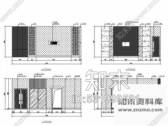 施工图天津特色湘菜馆室内装修图含效果cad施工图下载【ID:531999581】