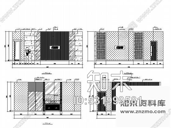 施工图天津特色湘菜馆室内装修图含效果cad施工图下载【ID:531999581】