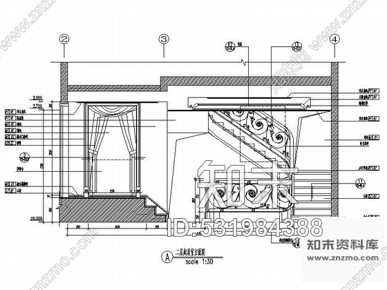 施工图北京美式田园风格两层别墅样板房设计装修图含实景cad施工图下载【ID:531984388】