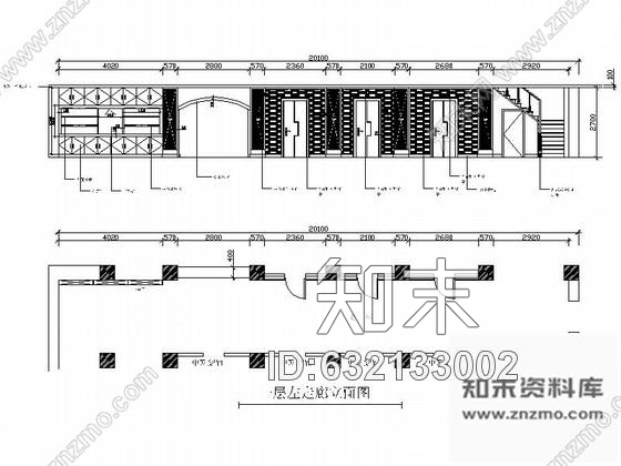 施工图大连国内连锁时尚典雅两层美容院室内装修施工图cad施工图下载【ID:632133002】