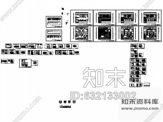 施工图大连国内连锁时尚典雅两层美容院室内装修施工图cad施工图下载【ID:632133002】