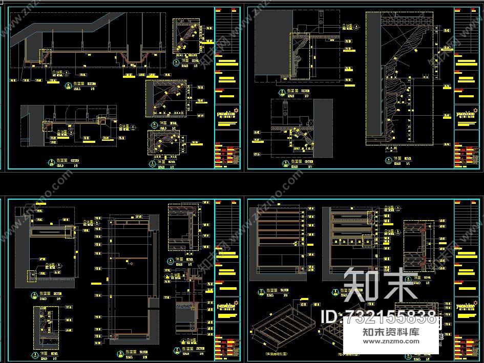 李益中-安徽芜湖凰城玫瑰-J别墅cad施工图施工图下载【ID:732155838】