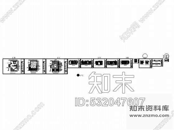 施工图酒店大客房装饰装修图cad施工图下载【ID:532047607】