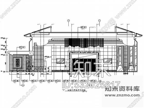 施工图东莞五星级商务酒店现代宴会厅CAD装修施工图含效果施工图下载【ID:532025617】