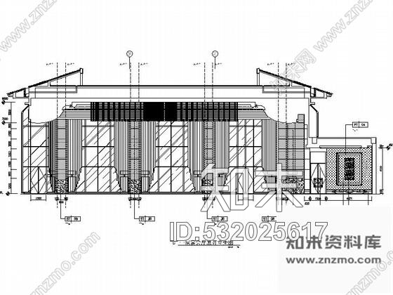 施工图东莞五星级商务酒店现代宴会厅CAD装修施工图含效果施工图下载【ID:532025617】