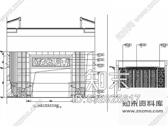 施工图东莞五星级商务酒店现代宴会厅CAD装修施工图含效果施工图下载【ID:532025617】