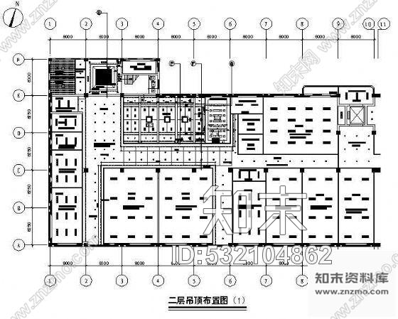 施工图某公司厂房办公楼装饰图cad施工图下载【ID:532104862】