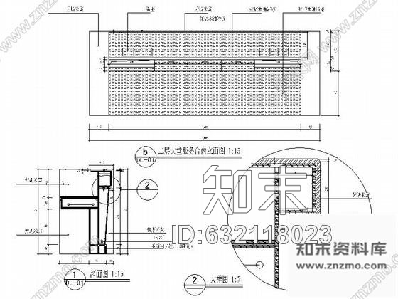 施工图休闲会所沐足大堂室内装修图cad施工图下载【ID:632118023】