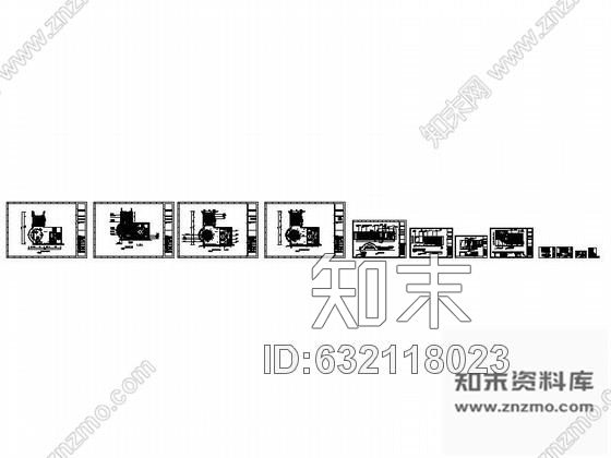 施工图休闲会所沐足大堂室内装修图cad施工图下载【ID:632118023】