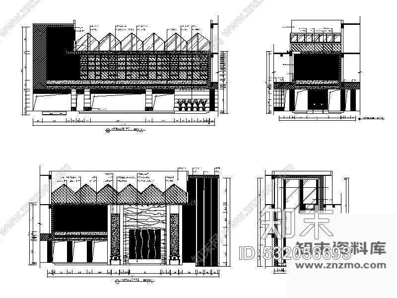 施工图某国际酒店客房楼公共空间室内装修图cad施工图下载【ID:532056693】