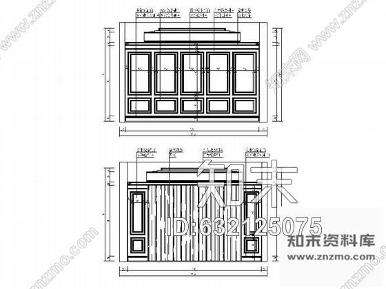 施工图北京时尚欧式量贩式KTV包间装修图cad施工图下载【ID:632125075】