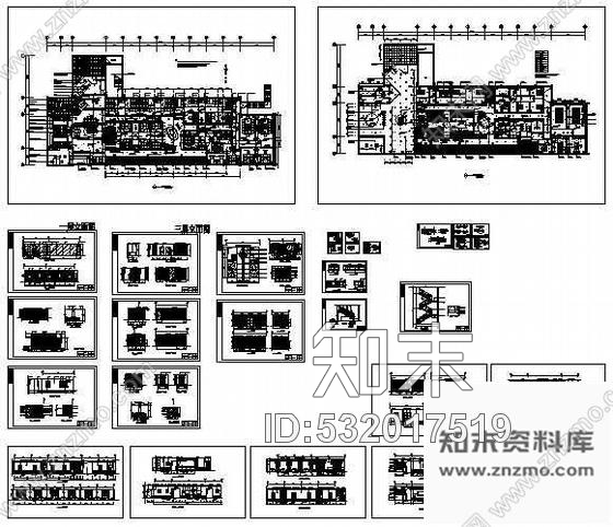 施工图五星级会所茶吧装修图cad施工图下载【ID:532017519】