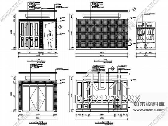 施工图浙江优雅法式风格三层别墅样板间室内装修施工图含效果图cad施工图下载【ID:531971396】