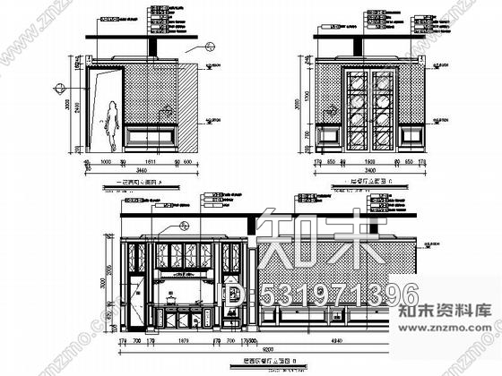 施工图浙江优雅法式风格三层别墅样板间室内装修施工图含效果图cad施工图下载【ID:531971396】