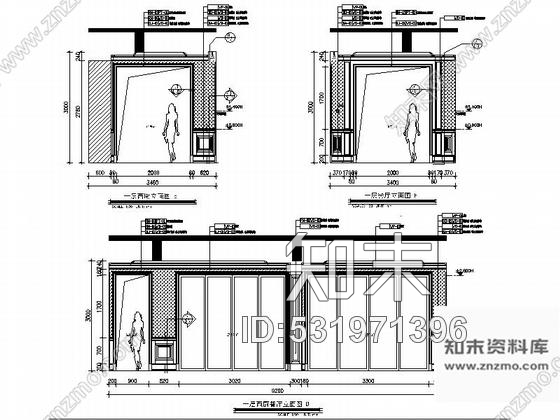 施工图浙江优雅法式风格三层别墅样板间室内装修施工图含效果图cad施工图下载【ID:531971396】