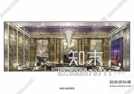 施工图西安某欧陆风格豪华售楼处室内装修施工图含效果cad施工图下载【ID:532073711】