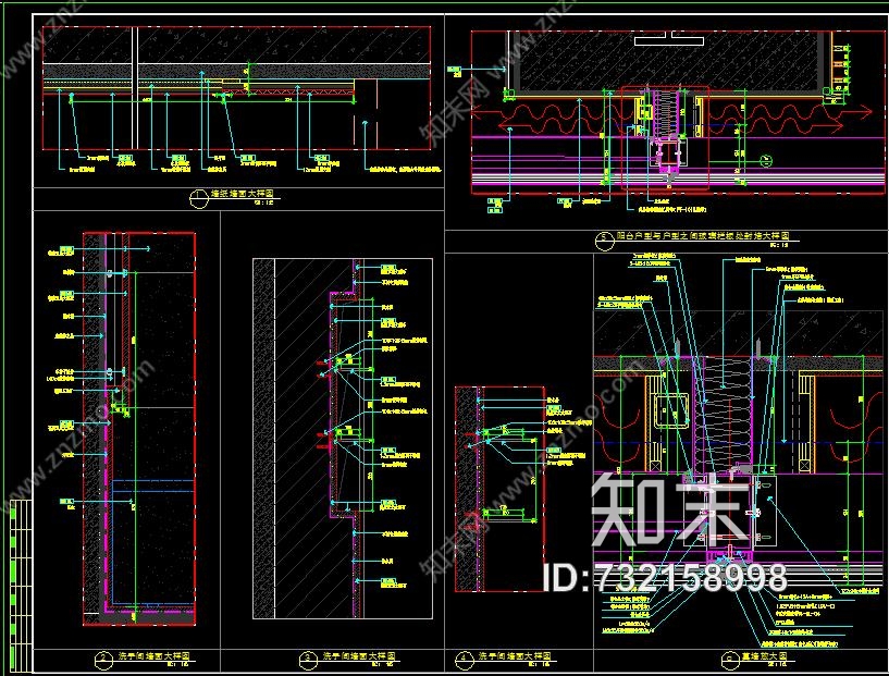 SCDA&amp;如恩华润公寓样板间A户型效果图&amp;施工图&amp;物料表224Mcad施工图下载【ID:732158998】