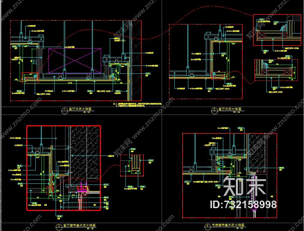 SCDA&amp;如恩华润公寓样板间A户型效果图&amp;施工图&amp;物料表224Mcad施工图下载【ID:732158998】