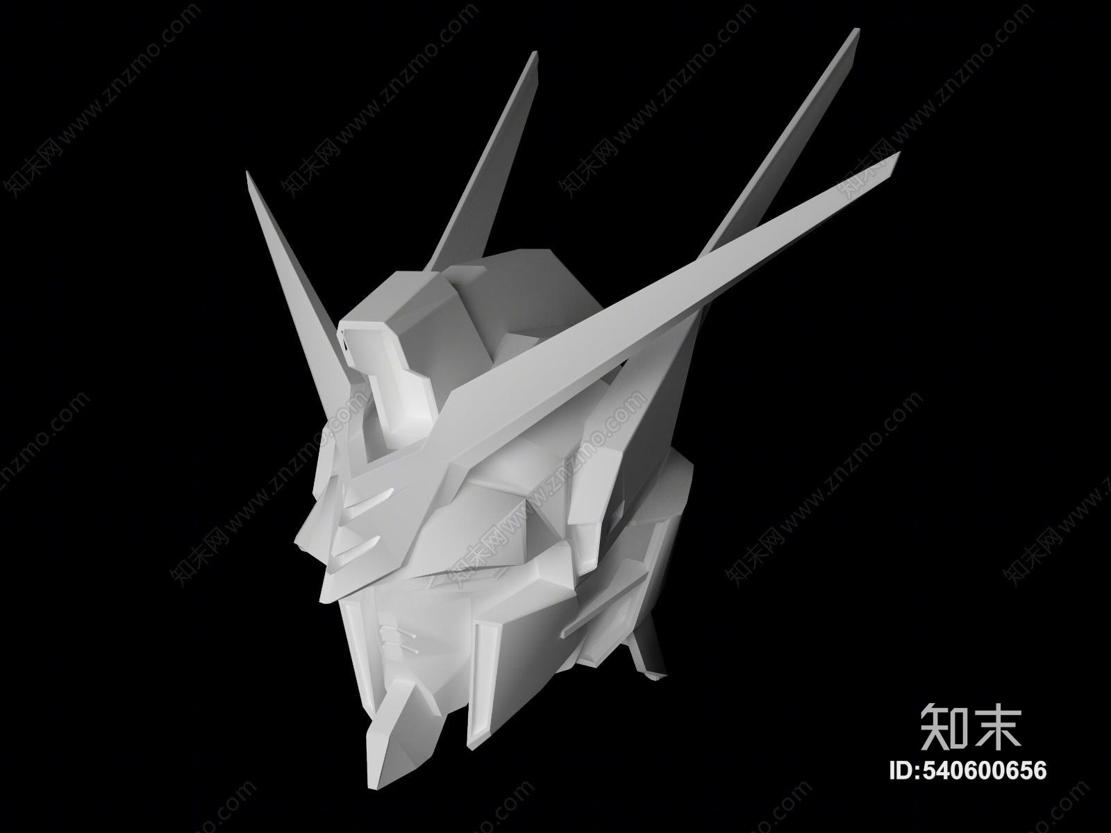 高达模型头像3d模型下载【id:540600656】