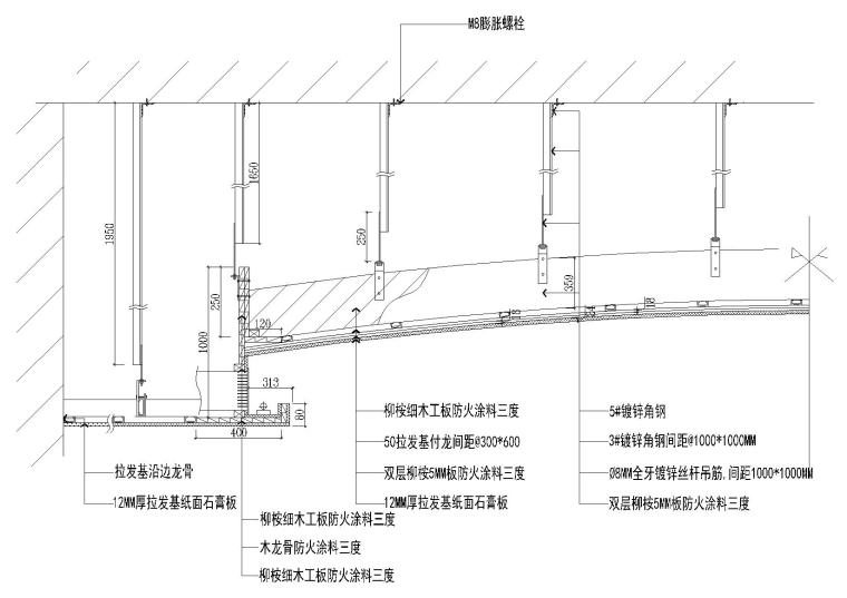 节点详图 吊顶节点 吊顶 14类天花吊顶节点图施工图下载【id