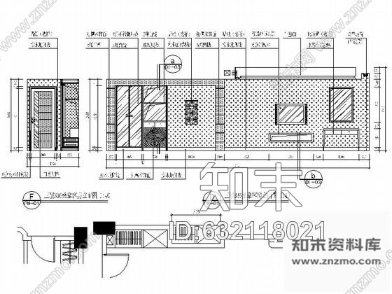 施工图东莞休闲会所桑拿客房室内装修图cad施工图下载【ID:632118021】