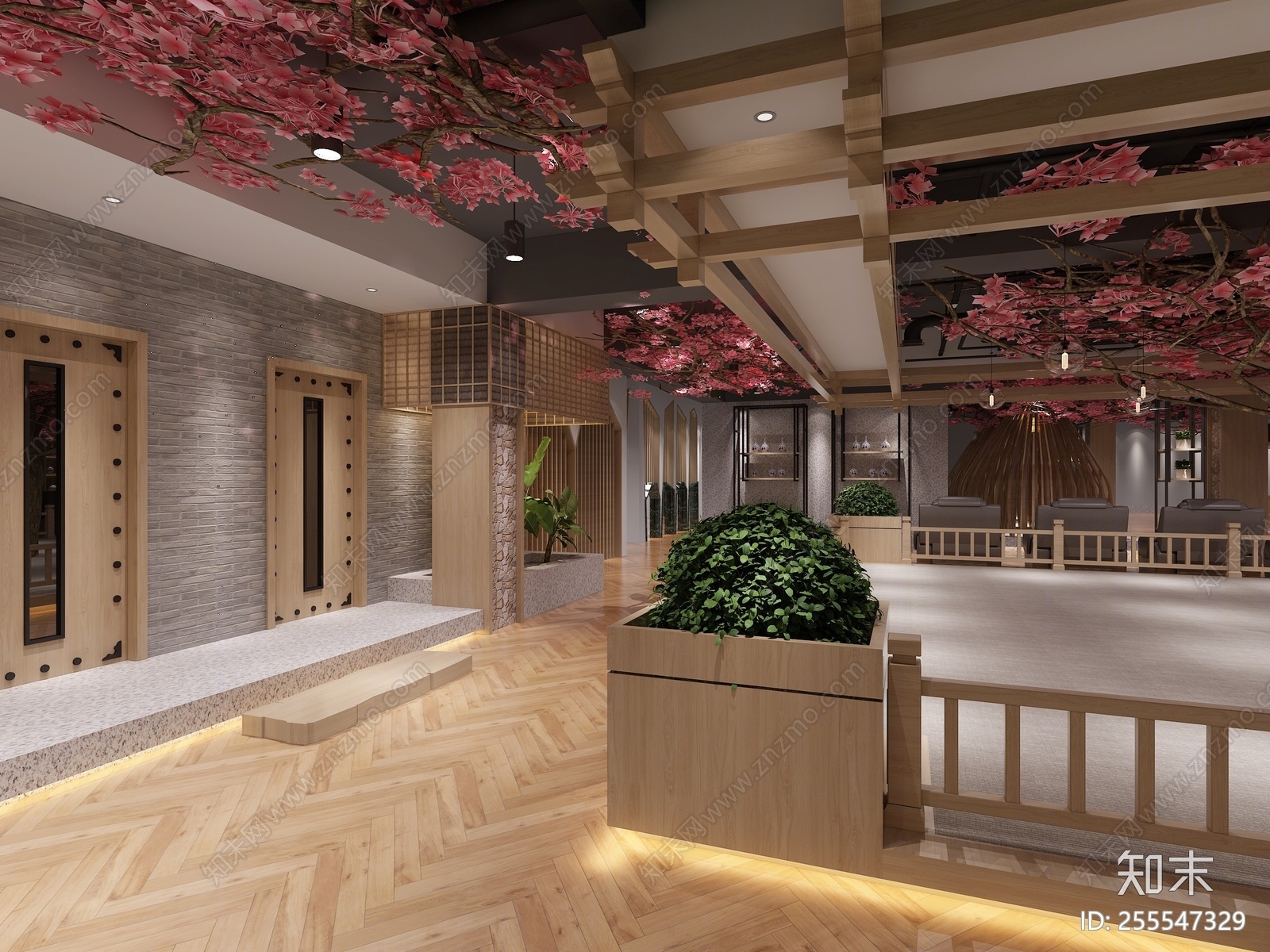 日式足浴澡堂3d模型下载【id:255547329】