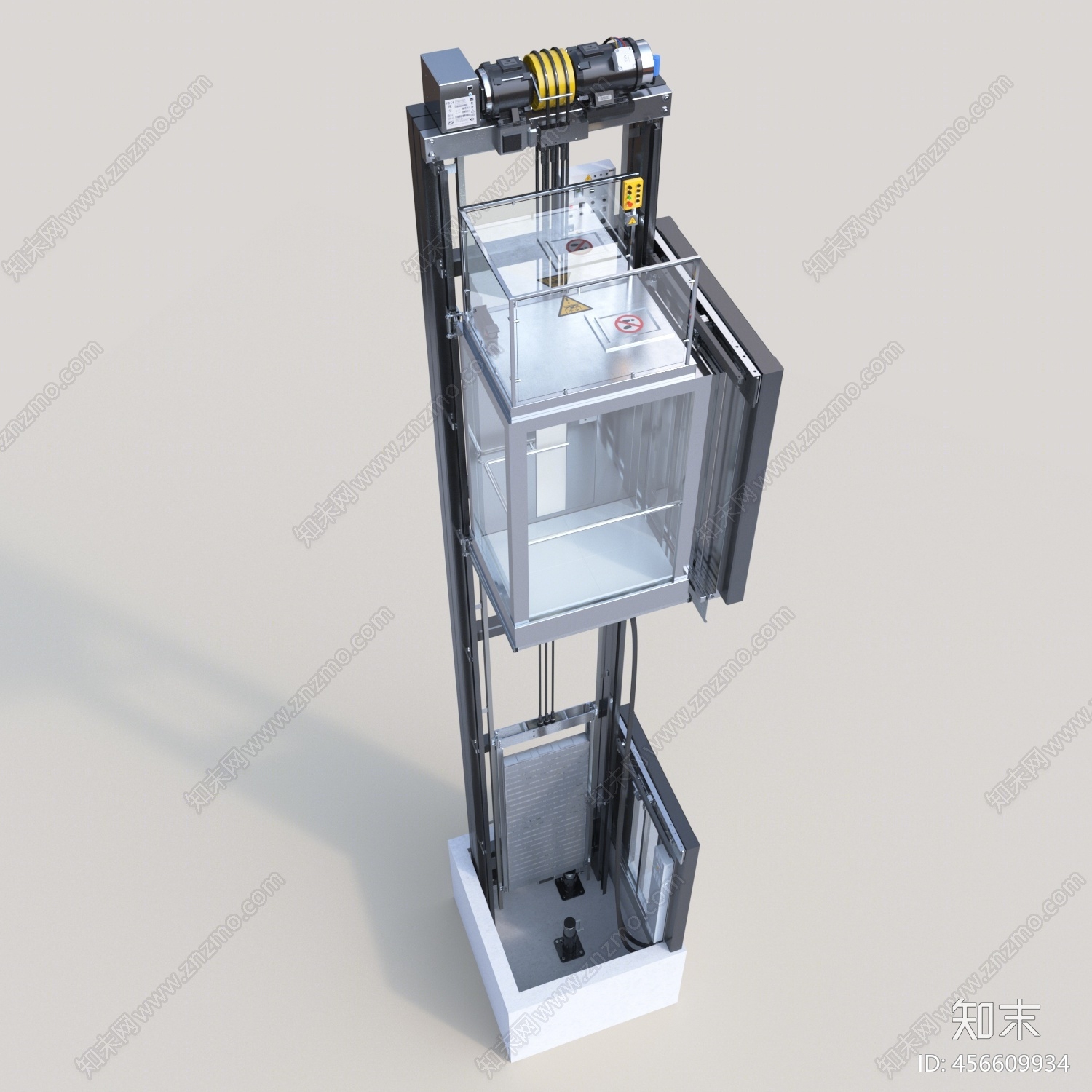 现代电梯3d模型下载