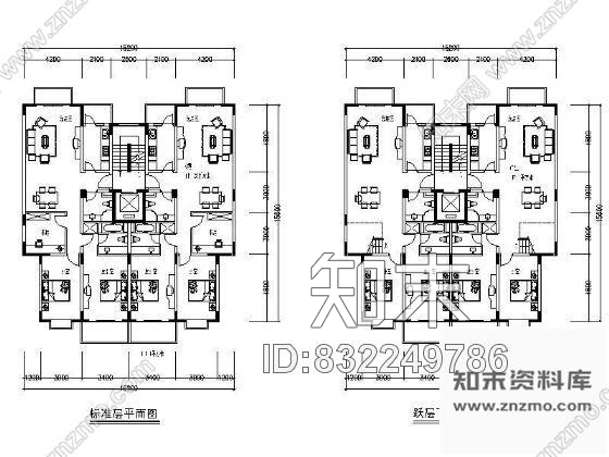 图块/节点某住宅小区户型图cad施工图下载【ID:832249786】