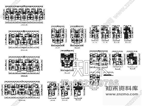 图块/节点某住宅小区户型图cad施工图下载【ID:832249786】