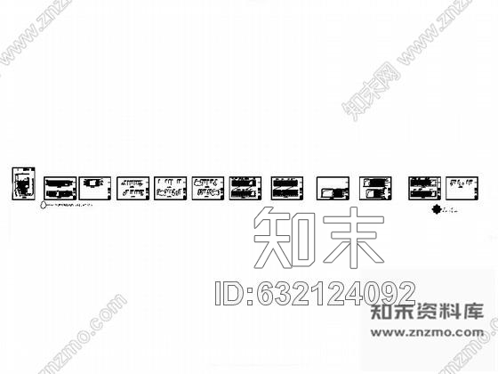 施工图时尚KTV走廊装修设计图含效果cad施工图下载【ID:632124092】