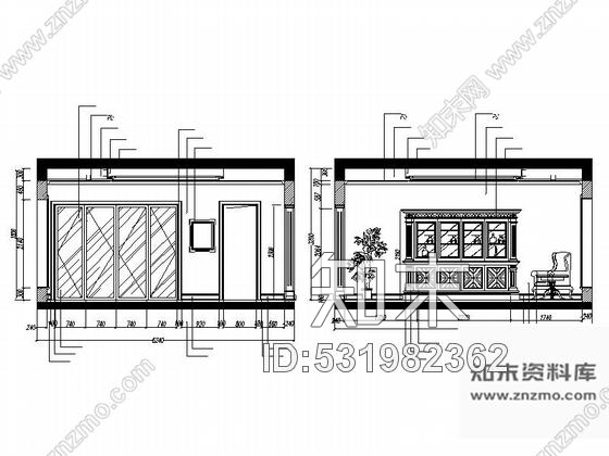 施工图昆明精致典雅双层别墅欧式风格装修图含效果图cad施工图下载【ID:531982362】